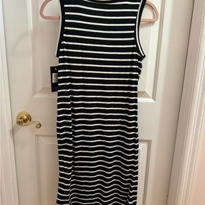 HART & CO. 100% Cotton Dress. Black and white stripe. Athletic /Leisure …